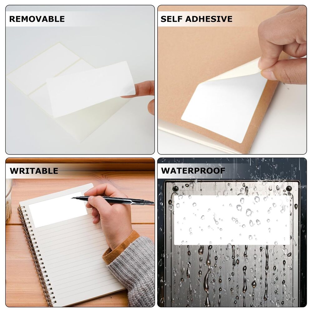 6526 White Color Coding Labels 4 × 2 Inches Self-Adhesive Rectangle - Picture 6 of 9
